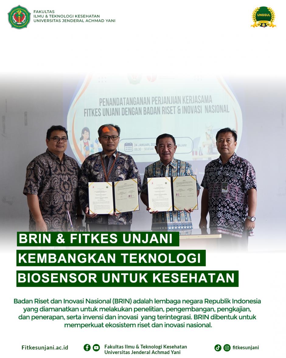 BRIN & UNJANI Kembangkan Teknologi Biosensor untuk Kesehatan