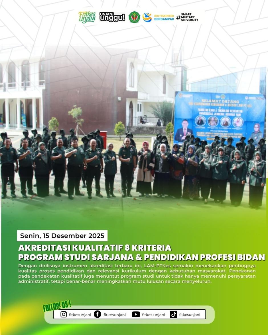 AKREDITASI KUALITATIF 8 KRITERIA  PROGRAM STUDI SARJANA & PENDIDIKAN PROFESI BIDAN